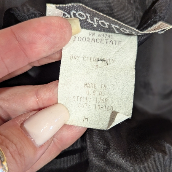 Vintage 90s Whimsigoth Patterned Button-Up Vest Satin Medium Gloria Lance Boho - Picture 11 of 12